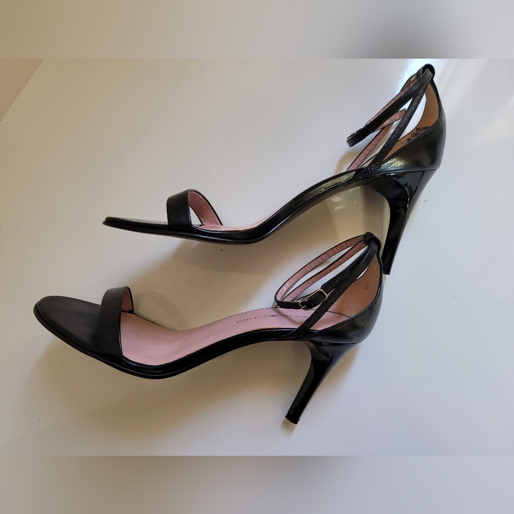Bandolino strap heels, size 7.5, 3.5 inch